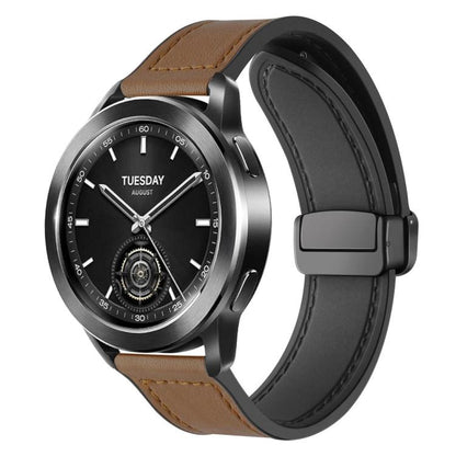 Bracelet de montre xDfind en silicone à motif Crazy Horse et boucle magnétique, 18mm, 20mm, 22mm