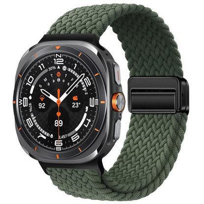 Bracelet de montre xDfind à boucle magnétique en nylon tressé, For Galaxy Watch Ultra2 2026 / 2025 / 1 2024, For Galaxy Watch9 / 8 / 8 Classic