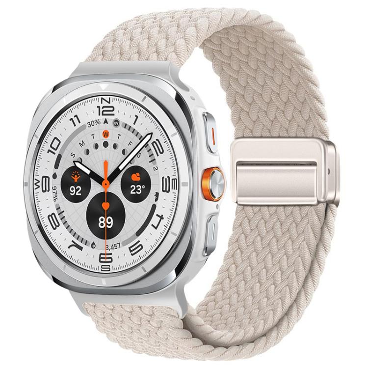 Bracelet de montre xDfind à boucle magnétique en nylon tressé, For Galaxy Watch Ultra2 2026 / 2025 / 1 2024, For Galaxy Watch9 / 8 / 8 Classic