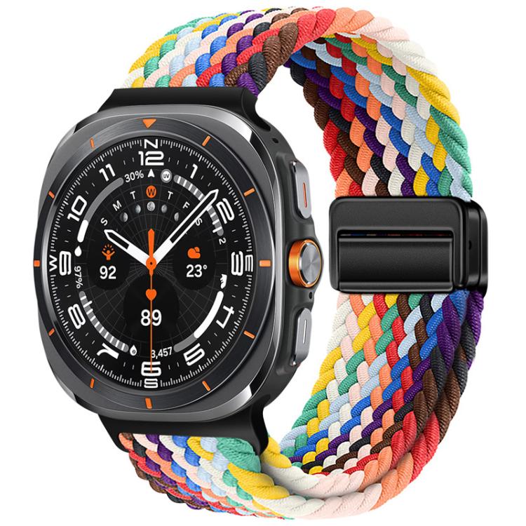 Bracelet de montre xDfind à boucle magnétique en nylon tressé, For Galaxy Watch Ultra2 2026 / 2025 / 1 2024, For Galaxy Watch9 / 8 / 8 Classic