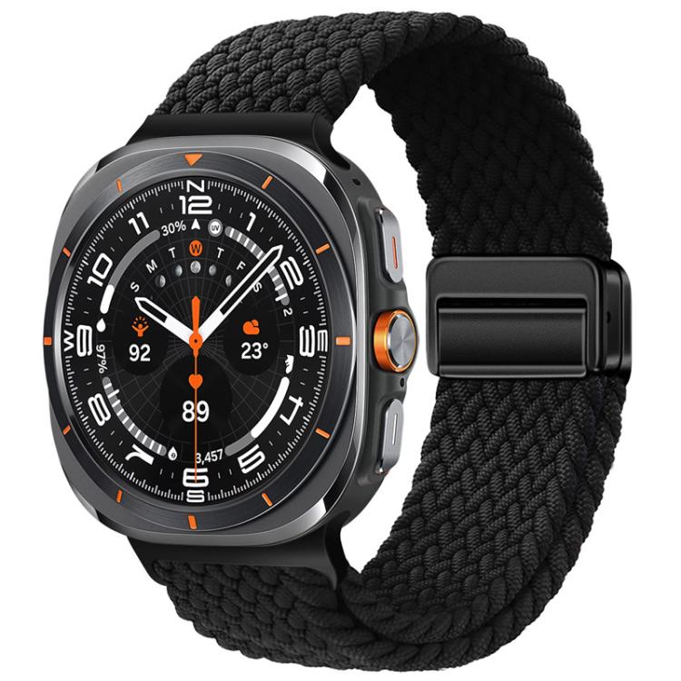 Bracelet de montre xDfind à boucle magnétique en nylon tressé, For Galaxy Watch Ultra2 2026 / 2025 / 1 2024, For Galaxy Watch9 / 8 / 8 Classic
