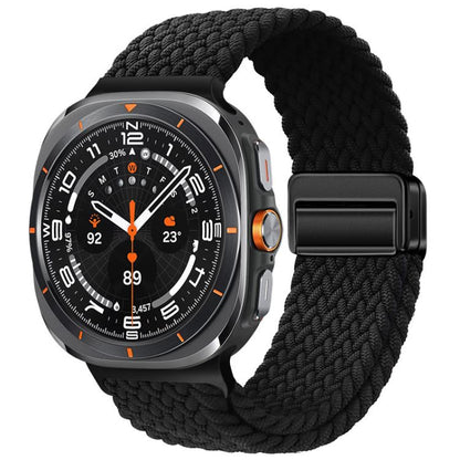 Bracelet de montre xDfind à boucle magnétique en nylon tressé, For Galaxy Watch Ultra2 2026 / 2025 / 1 2024, For Galaxy Watch9 / 8 / 8 Classic