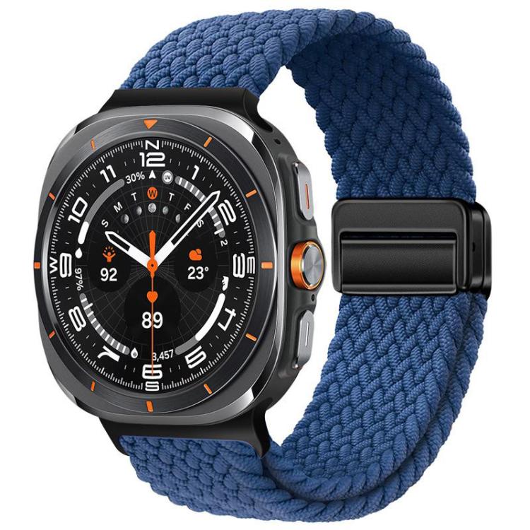 Bracelet de montre xDfind à boucle magnétique en nylon tressé, For Galaxy Watch Ultra2 2026 / 2025 / 1 2024, For Galaxy Watch9 / 8 / 8 Classic