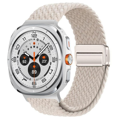 Bracelet de montre xDfind à boucle magnétique en nylon tressé, For Galaxy Watch Ultra2 2026 / 2025 / 1 2024, For Galaxy Watch9 / 8 / 8 Classic