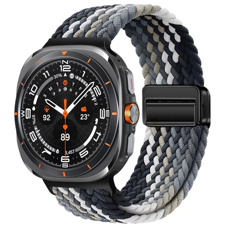 Bracelet de montre xDfind à boucle magnétique en nylon tressé, For Galaxy Watch Ultra2 2026 / 2025 / 1 2024, For Galaxy Watch9 / 8 / 8 Classic