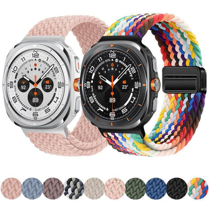 Bracelet de montre xDfind à boucle magnétique en nylon tressé, For Galaxy Watch Ultra2 2026 / 2025 / 1 2024, For Galaxy Watch9 / 8 / 8 Classic