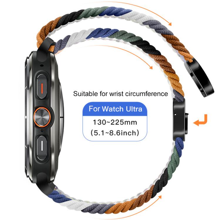 Bracelet de montre xDfind à boucle magnétique en nylon tressé, For Galaxy Watch Ultra2 2026 / 2025 / 1 2024, For Galaxy Watch9 / 8 / 8 Classic