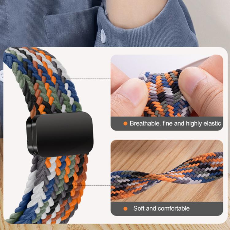 Bracelet de montre xDfind à boucle magnétique en nylon tressé, For Galaxy Watch Ultra2 2026 / 2025 / 1 2024, For Galaxy Watch9 / 8 / 8 Classic