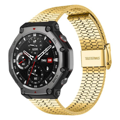 Bracelet de montre en acier inoxydable à sept perles xDfind, For Amazfit T-Rex 3