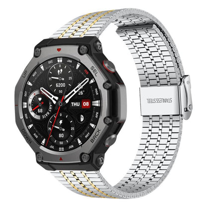 Bracelet de montre en acier inoxydable à sept perles xDfind, For Amazfit T-Rex 3