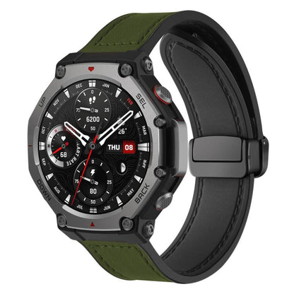 Bracelet de montre xDfind en silicone à motif Crazy Horse et boucle magnétique, For Amazfit T-Rex 3