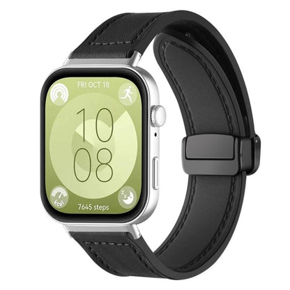 Bracelet de montre xDfind en silicone à motif Crazy Horse et boucle magnétique, For Huawei Watch Fit4 Pro / Fit4 / Fit3, For Huawei Watch D2