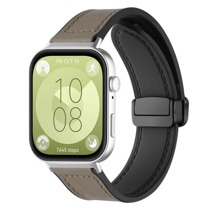 Bracelet de montre xDfind en silicone à motif Crazy Horse et boucle magnétique, For Huawei Watch Fit4 Pro / Fit4 / Fit3, For Huawei Watch D2