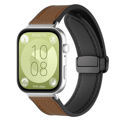 Bracelet de montre xDfind en silicone à motif Crazy Horse et boucle magnétique, For Huawei Watch Fit4 Pro / Fit4 / Fit3, For Huawei Watch D2