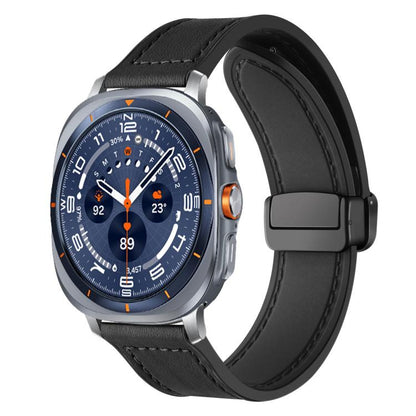 Bracelet de montre xDfind en silicone à motif Crazy Horse et boucle magnétique, For Samsung Galaxy Watch Ultra / Ultra 2025, For Samsung Galaxy Watch8 / 8 Classic