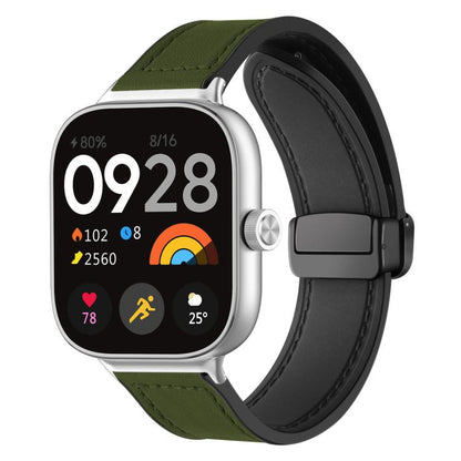Bracelet de montre xDfind en silicone à motif Crazy Horse et boucle magnétique, For Xiaomi Band 10 Pro/9 Pro/Redmi Watch 6/5/4, For Redmi Watch 3 Active / Watch 3 Lite, For Redmi Watch 3