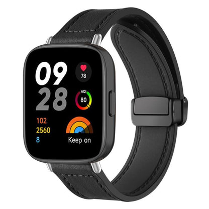 Bracelet de montre xDfind en silicone à motif Crazy Horse et boucle magnétique, For Xiaomi Band 10 Pro/9 Pro/Redmi Watch 6/5/4, For Redmi Watch 3 Active / Watch 3 Lite, For Redmi Watch 3