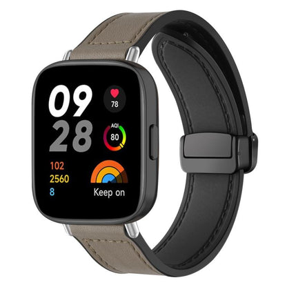 Bracelet de montre xDfind en silicone à motif Crazy Horse et boucle magnétique, For Xiaomi Band 10 Pro/9 Pro/Redmi Watch 6/5/4, For Redmi Watch 3 Active / Watch 3 Lite, For Redmi Watch 3