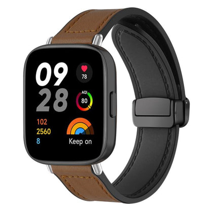 Bracelet de montre xDfind en silicone à motif Crazy Horse et boucle magnétique, For Xiaomi Band 10 Pro/9 Pro/Redmi Watch 6/5/4, For Redmi Watch 3 Active / Watch 3 Lite, For Redmi Watch 3