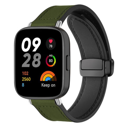Bracelet de montre xDfind en silicone à motif Crazy Horse et boucle magnétique, For Xiaomi Band 10 Pro/9 Pro/Redmi Watch 6/5/4, For Redmi Watch 3 Active / Watch 3 Lite, For Redmi Watch 3