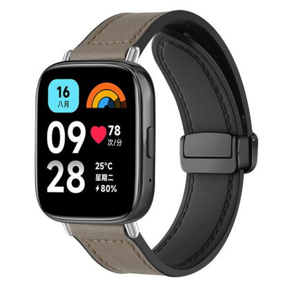 Bracelet de montre xDfind en silicone à motif Crazy Horse et boucle magnétique, For Xiaomi Band 10 Pro/9 Pro/Redmi Watch 6/5/4, For Redmi Watch 3 Active / Watch 3 Lite, For Redmi Watch 3
