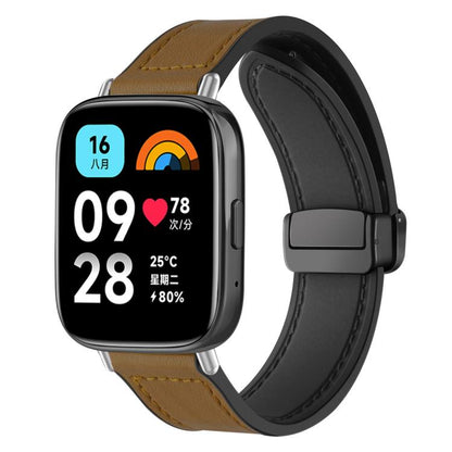 Bracelet de montre xDfind en silicone à motif Crazy Horse et boucle magnétique, For Xiaomi Band 10 Pro/9 Pro/Redmi Watch 6/5/4, For Redmi Watch 3 Active / Watch 3 Lite, For Redmi Watch 3