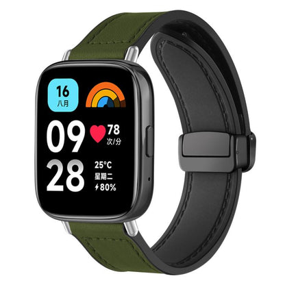 Bracelet de montre xDfind en silicone à motif Crazy Horse et boucle magnétique, For Xiaomi Band 10 Pro/9 Pro/Redmi Watch 6/5/4, For Redmi Watch 3 Active / Watch 3 Lite, For Redmi Watch 3