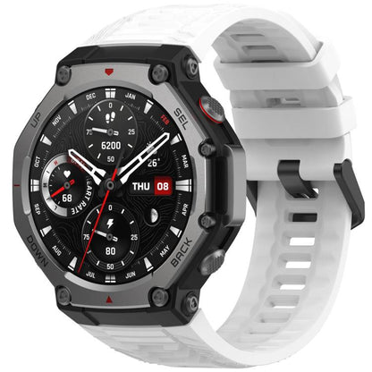Bracelet de montre en silicone noir uni xDfind, For Amazfit T-Rex 3
