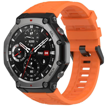 Bracelet de montre en silicone noir uni xDfind, For Amazfit T-Rex 3