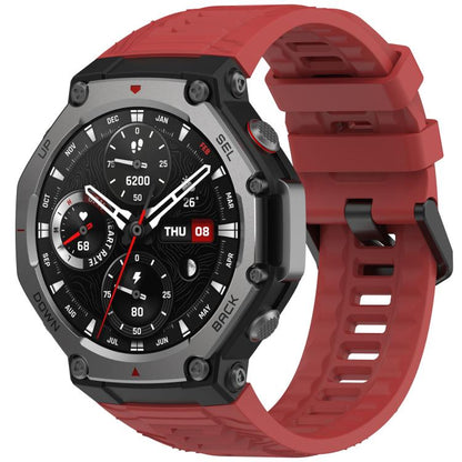 Bracelet de montre en silicone noir uni xDfind, For Amazfit T-Rex 3