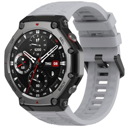 Bracelet de montre en silicone noir uni xDfind, For Amazfit T-Rex 3