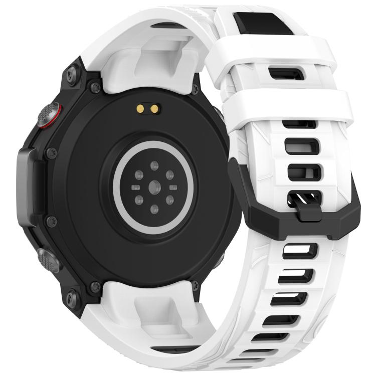 Bracelet de montre en silicone à boucle noire bicolore xDfind, For Amazfit T-Rex 3