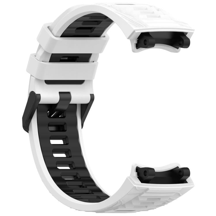 Bracelet de montre en silicone à boucle noire bicolore xDfind, For Amazfit T-Rex 3