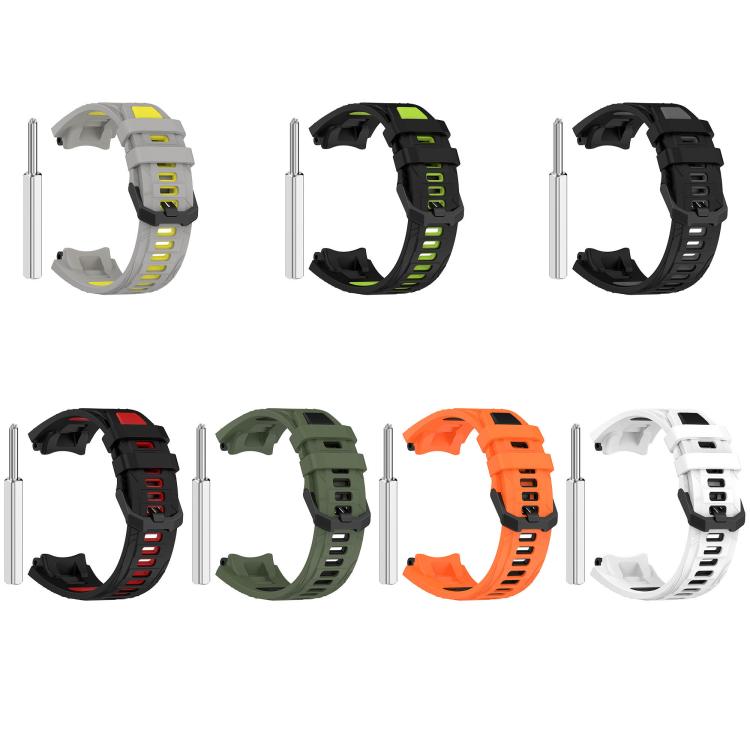 Bracelet de montre en silicone à boucle noire bicolore xDfind, For Amazfit T-Rex 3