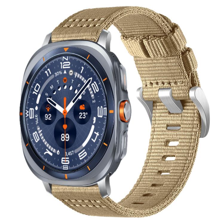 Bracelet de montre en nylon à deux sections xDfind, For Samsung Galaxy Watch Ultra / Ultra 2025, For Samsung Galaxy Watch8 / 8 Classic, For Samsung Galaxy Watch 7 / 6 / 5 / FE