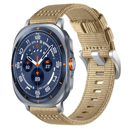 Bracelet de montre en nylon à deux sections xDfind, For Samsung Galaxy Watch Ultra / Ultra 2025, For Samsung Galaxy Watch8 / 8 Classic, For Samsung Galaxy Watch 7 / 6 / 5 / FE