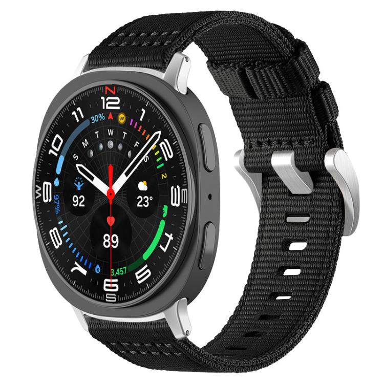 Bracelet de montre en nylon à deux sections xDfind, For Samsung Galaxy Watch Ultra / Ultra 2025, For Samsung Galaxy Watch8 / 8 Classic, For Samsung Galaxy Watch 7 / 6 / 5 / FE