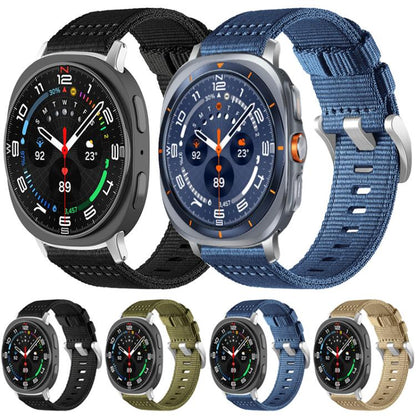 Bracelet de montre en nylon à deux sections xDfind, For Samsung Galaxy Watch Ultra / Ultra 2025, For Samsung Galaxy Watch8 / 8 Classic, For Samsung Galaxy Watch 7 / 6 / 5 / FE