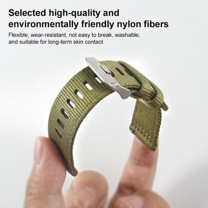 Bracelet de montre en nylon à deux sections xDfind, For Samsung Galaxy Watch Ultra / Ultra 2025, For Samsung Galaxy Watch8 / 8 Classic, For Samsung Galaxy Watch 7 / 6 / 5 / FE
