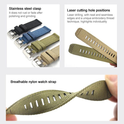 Bracelet de montre en nylon à deux sections xDfind, For Samsung Galaxy Watch Ultra / Ultra 2025, For Samsung Galaxy Watch8 / 8 Classic, For Samsung Galaxy Watch 7 / 6 / 5 / FE