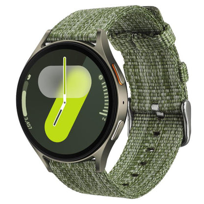 Bracelet de montre en toile de nylon xDfind, For Samsung Galaxy Watch Ultra / Ultra 2025, For Samsung Galaxy Watch8 / 8 Classic, For Samsung Galaxy Watch 7 / 6 / 5 / FE, For Samsung Galaxy Fit3