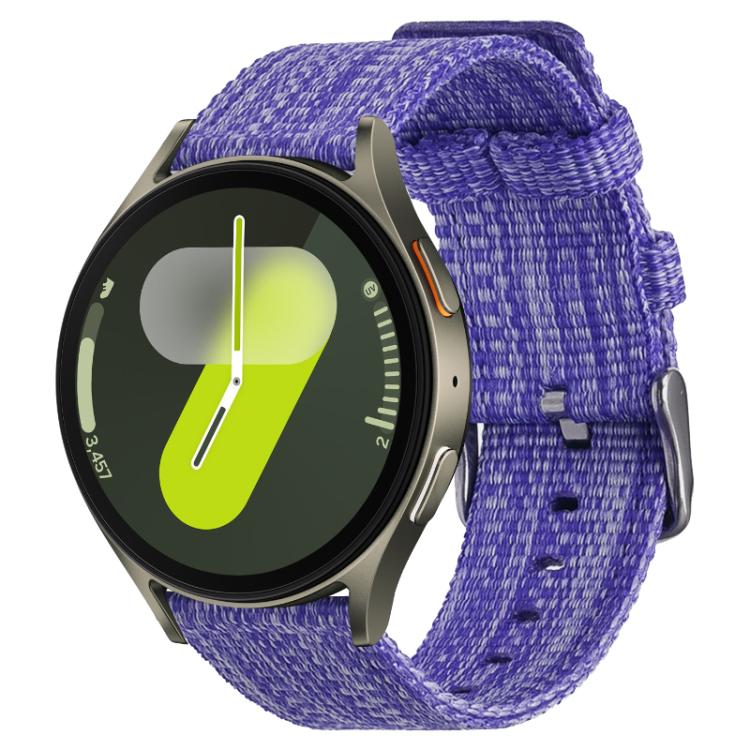 Bracelet de montre en toile de nylon xDfind, For Samsung Galaxy Watch Ultra / Ultra 2025, For Samsung Galaxy Watch8 / 8 Classic, For Samsung Galaxy Watch 7 / 6 / 5 / FE, For Samsung Galaxy Fit3
