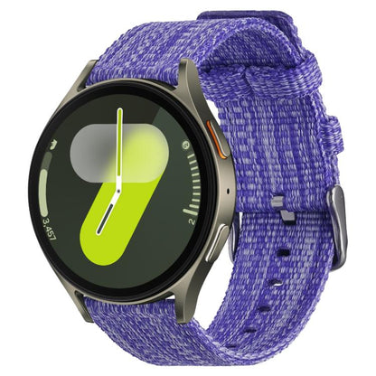 Bracelet de montre en toile de nylon xDfind, For Samsung Galaxy Watch Ultra / Ultra 2025, For Samsung Galaxy Watch8 / 8 Classic, For Samsung Galaxy Watch 7 / 6 / 5 / FE, For Samsung Galaxy Fit3