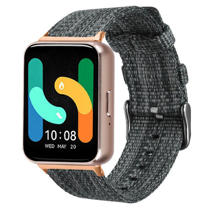 Bracelet de montre en toile de nylon xDfind, For Samsung Galaxy Watch Ultra / Ultra 2025, For Samsung Galaxy Watch8 / 8 Classic, For Samsung Galaxy Watch 7 / 6 / 5 / FE, For Samsung Galaxy Fit3
