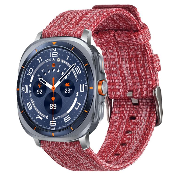 Bracelet de montre en toile de nylon xDfind, For Samsung Galaxy Watch Ultra / Ultra 2025, For Samsung Galaxy Watch8 / 8 Classic, For Samsung Galaxy Watch 7 / 6 / 5 / FE, For Samsung Galaxy Fit3