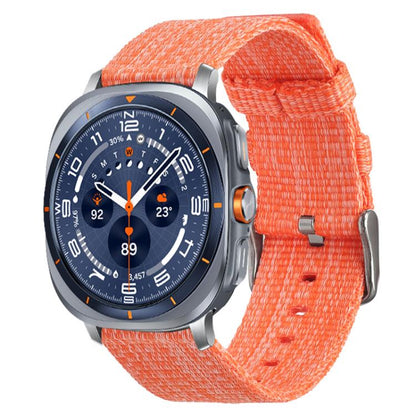 Bracelet de montre en toile de nylon xDfind, For Samsung Galaxy Watch Ultra / Ultra 2025, For Samsung Galaxy Watch8 / 8 Classic, For Samsung Galaxy Watch 7 / 6 / 5 / FE, For Samsung Galaxy Fit3