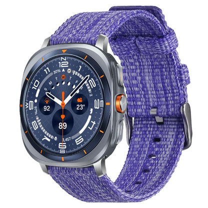 Bracelet de montre en toile de nylon xDfind, For Samsung Galaxy Watch Ultra / Ultra 2025, For Samsung Galaxy Watch8 / 8 Classic, For Samsung Galaxy Watch 7 / 6 / 5 / FE, For Samsung Galaxy Fit3