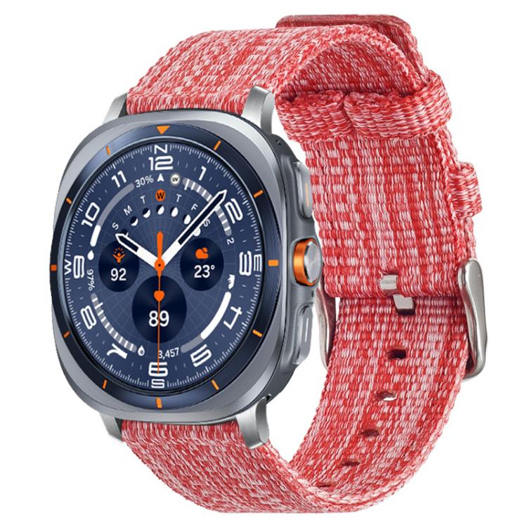 Bracelet de montre en toile de nylon xDfind, For Samsung Galaxy Watch Ultra / Ultra 2025, For Samsung Galaxy Watch8 / 8 Classic, For Samsung Galaxy Watch 7 / 6 / 5 / FE, For Samsung Galaxy Fit3