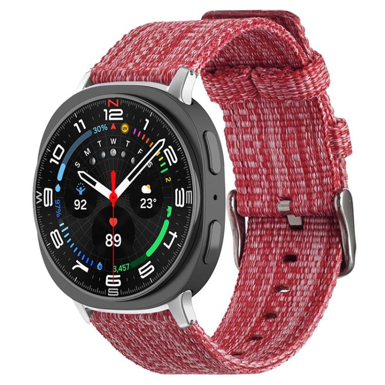 Bracelet de montre en toile de nylon xDfind, For Samsung Galaxy Watch Ultra / Ultra 2025, For Samsung Galaxy Watch8 / 8 Classic, For Samsung Galaxy Watch 7 / 6 / 5 / FE, For Samsung Galaxy Fit3