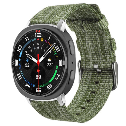 Bracelet de montre en toile de nylon xDfind, For Samsung Galaxy Watch Ultra / Ultra 2025, For Samsung Galaxy Watch8 / 8 Classic, For Samsung Galaxy Watch 7 / 6 / 5 / FE, For Samsung Galaxy Fit3